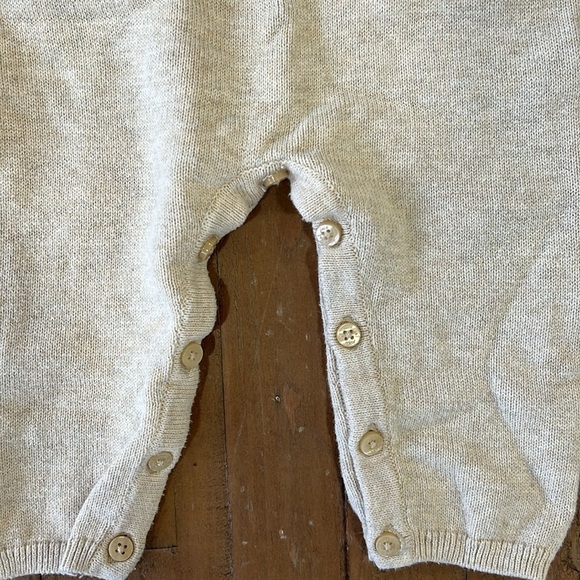 Janie and jack rose embroidered sweater romper - Picture 3 of 6